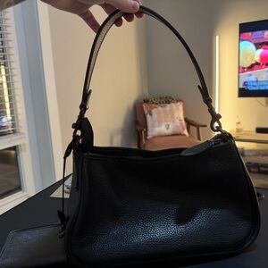 Coach Black Shoulder Bag with Structured Design